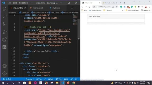 bootstrap 5 card | bangla tutorail 2022 смотреть онлайн