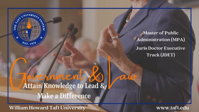 William Howard Taft University 100% Online Graduate Programs смотреть онлайн