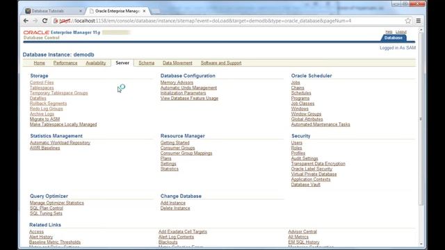 What is a Database Control - Database Tutorial 44 (Oracle DBA tutorial) смотреть онлайн