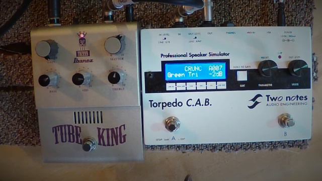 Vintage Ibanez Tube King Pedal Demo with Torpedo C A B speaker смотреть онлайн