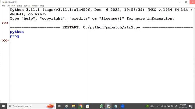 PYTHON tutorials || Demo - 5 || by Mr. Vijay On 23-01-2023 @7PM IST смотреть онлайн