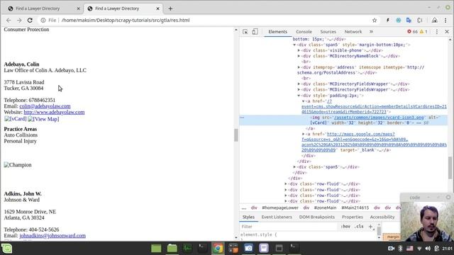 Web scraping list of LAWYERS from gtla.com for my subscriber | Python SCRAPY смотреть онлайн