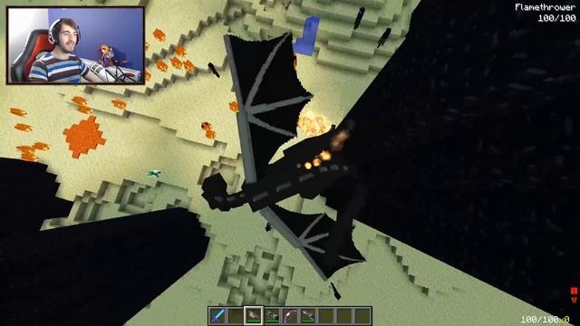 Pranking As The Enderdragon In Minecraft (Dragon With Weapons!) смотреть онлайн