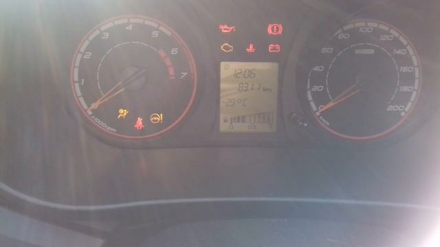 Заводим калину в минус 33! ( Почти предел) смотреть онлайн