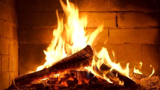 ? Cozy Fireplace 4K (10 HOURS). Crackling Fireplace With Burning Logs And Natural Fire Sounds