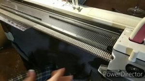 Платье на вязальной машине ч. 4