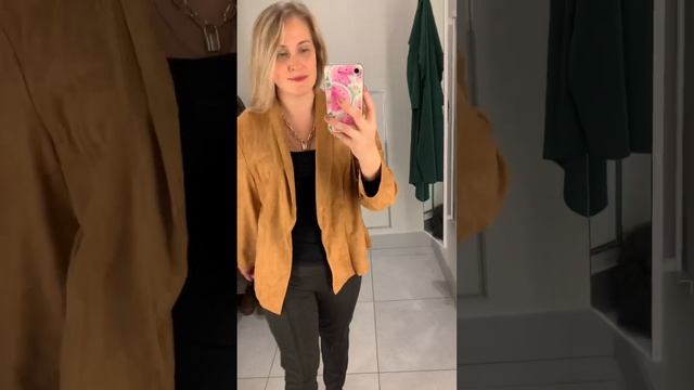 Женский пиджак кардиган с отложным воротником Plus-size смотреть онлайн