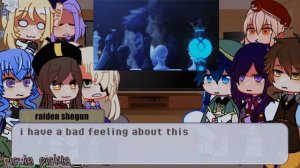 ||??Genshin impact react to fatui harbingers|| a bit of mistakes!||gacha redux|| MY AU!||