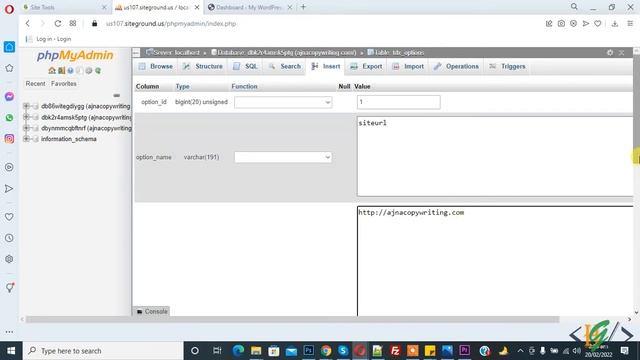 How to change Wordpress URL in Database in phpMyAdmin | Domain Name | Website Address смотреть онлайн