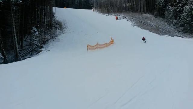 Горные лыжи. Буковель - трасса 5Н. Skiing resort of Ukraine смотреть онлайн