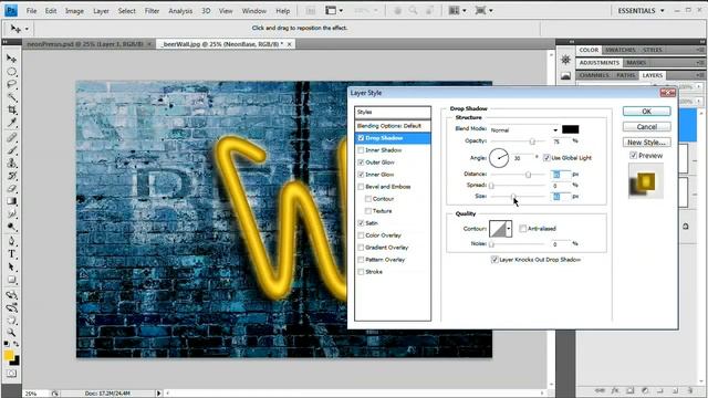 Photoshop Tutorial: Incredible Neon Tube Text! смотреть онлайн