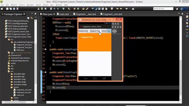 Android #101 Fragment Manager Transaction Attach Detach смотреть онлайн