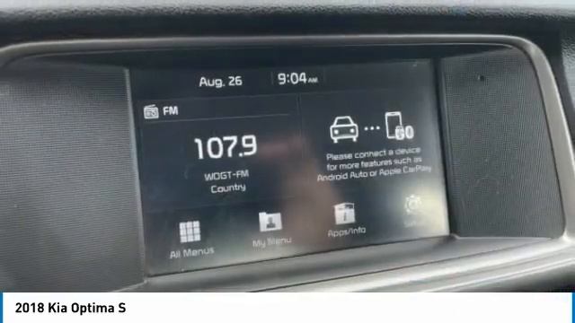 2018 Kia Optima S Ebony Black In Chattanooga 22549B