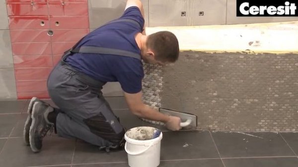 Затирка Ceresit CE 40 Aquastatic. Видео инструкция по применению.