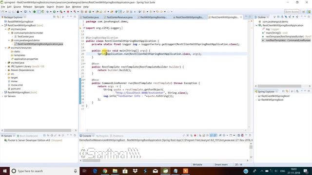 Consuming Restful Web service using Spring Boot || Rest API Client || RestTemplate || Rest Client смотреть онлайн