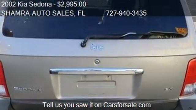 2002 Kia Sedona EX 4-Door Automatic Trans for sale in Holiday Fl 34691 смотреть онлайн