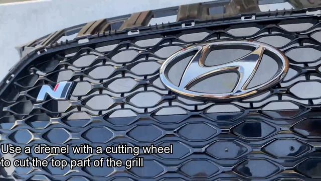 Custom Car Grill Install Hyundai Veloster N 2019+ смотреть онлайн