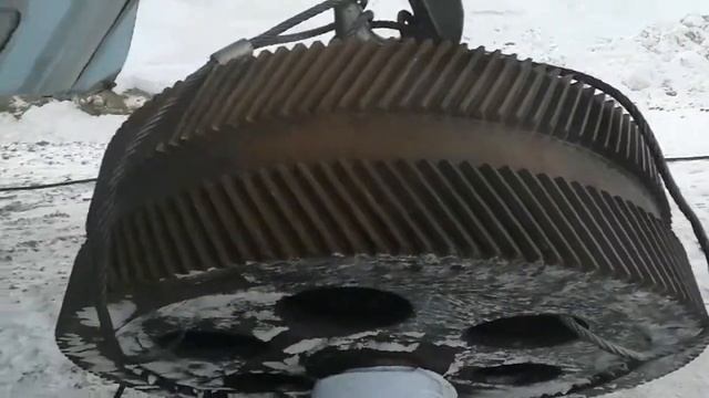 Шевронная шестерня редуктора подъемной лебедки ЭШ 15/100 смотреть онлайн