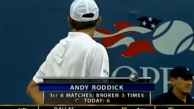 US Open 2006 Final Federer vs Roddick 11-12 смотреть онлайн