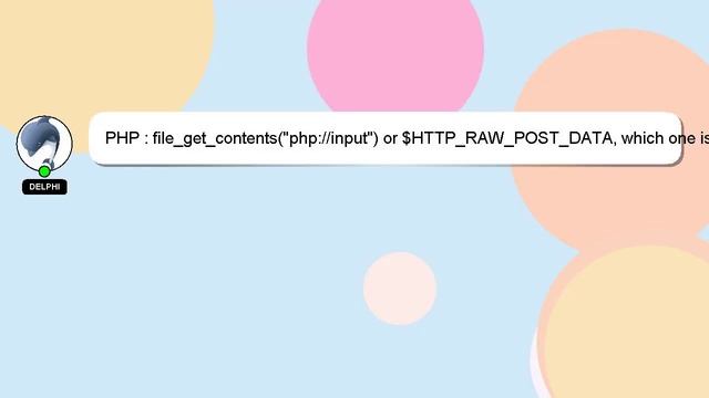 PHP : file_get_contents("php://input") or $HTTP_RAW_POST_DATA, which one is better to get the body смотреть онлайн