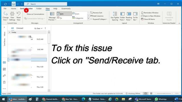 How to Fix Outlook Red Cross Problem | How to Fix Outlook Working Offline Issue | Outlook Offline смотреть онлайн