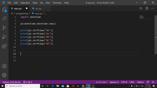 DATE TIME MODULE in python смотреть онлайн