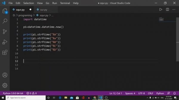 DATE TIME MODULE in python