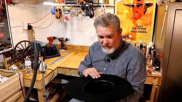 Making the Charlie Prince Hat - Re-shaping a cowboy hat смотреть онлайн