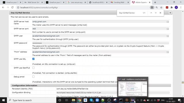 Send Mail Servlet смотреть онлайн
