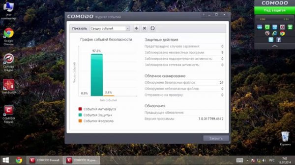 Комплексная защита компьютера. Comodo firewall 3.