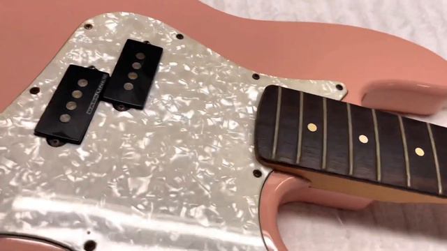 Fender Mark Hoppus Signature Model Jazz Bass - Shell Pink paint by Sims Custom Shop смотреть онлайн