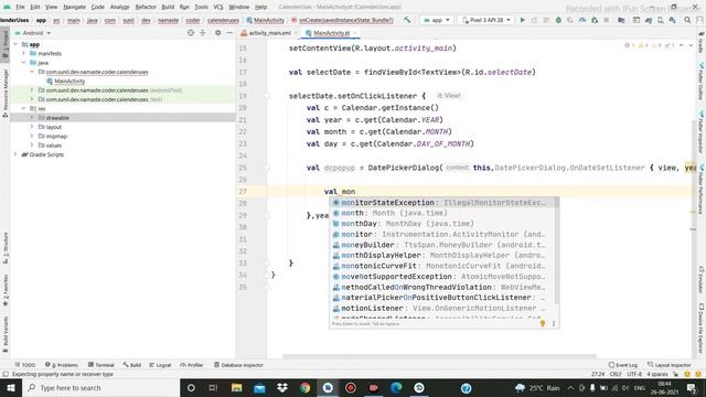 Date Picker Dialog (Kotlin) - Android Studio Tutorial | Part 11 смотреть онлайн