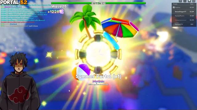 FARMING 100+ Summer PORTALS Got ME In Anime Adventures смотреть онлайн