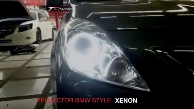 NISSAN ALMERA - PROJECTOR BMW STYLE + XENON смотреть онлайн