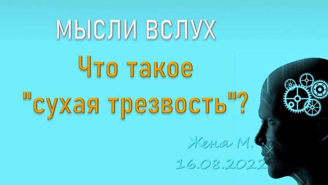 Что такое "сухая трезвость"? Женя М. Мысли вслух. 16/08/2022 смотреть онлайн
