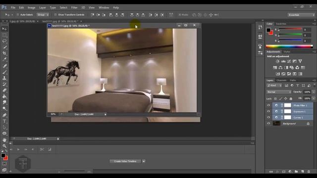 Final Post Processing From Vray Render SketchUp - Tutorial Photoshop CS 6 смотреть онлайн