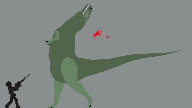 Stick nodes: Dinosaur vs human смотреть онлайн