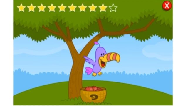 Apple Catch Numbers Counting game for junior kids смотреть онлайн