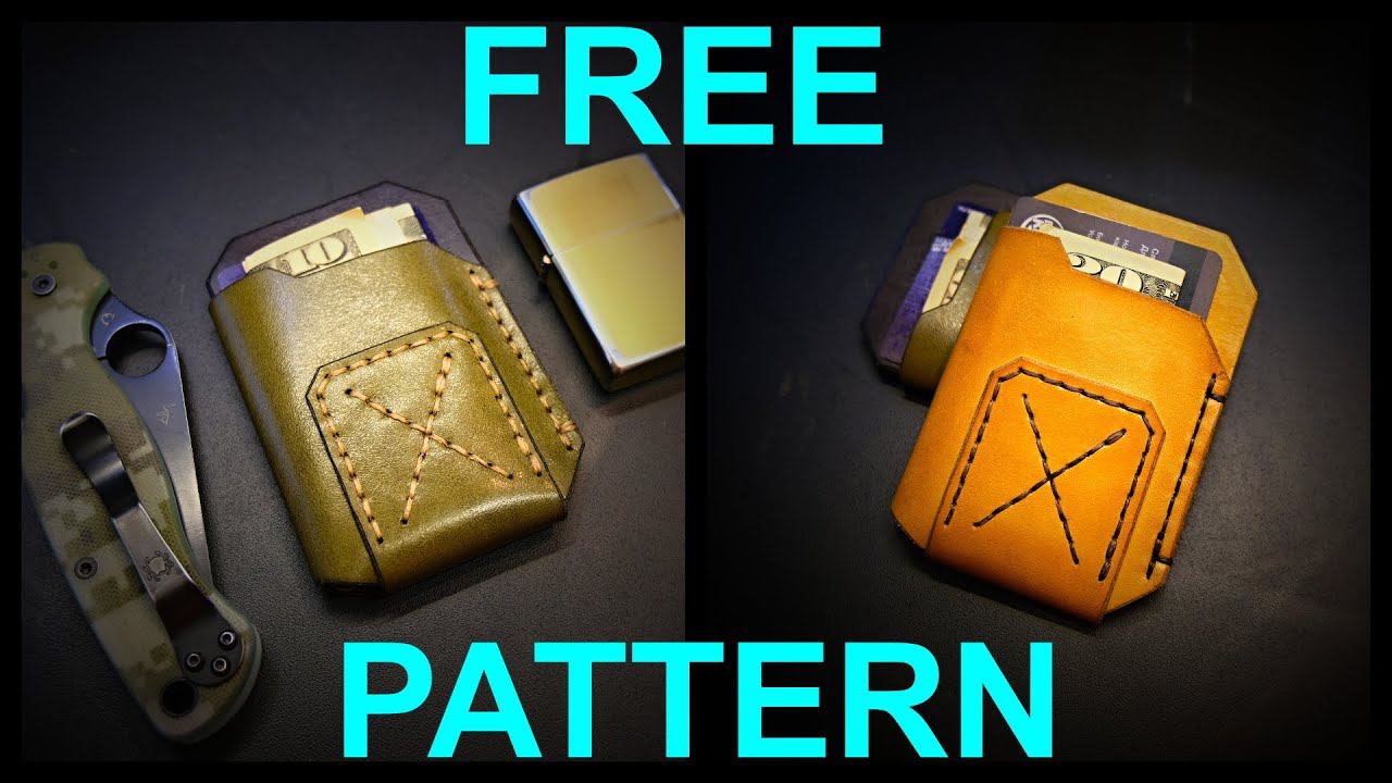 Free leather pattern - Pocket wallet Slim designed by Woolenpaw смотреть онлайн