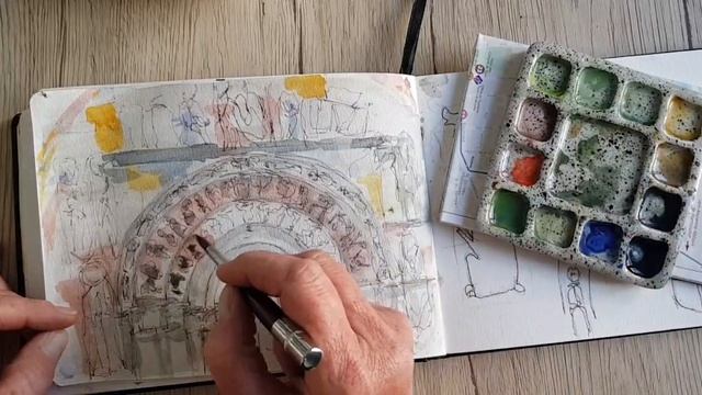 Illustrated Journal Travel Sketchbook In France (Plus Free Giveaway)