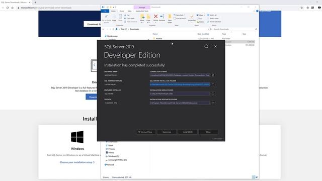 How to download and install Microsoft SQL Server 2019 database and SQL Server Management Studio смотреть онлайн