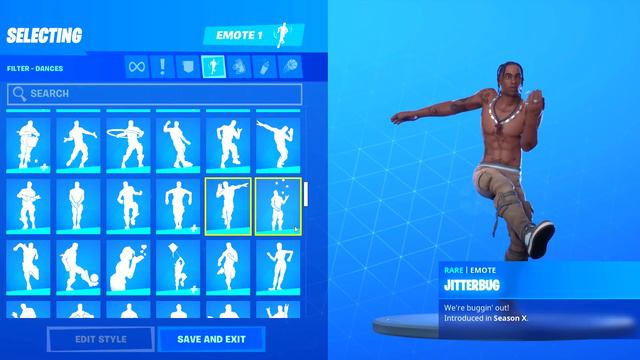 *NEW* TRAVIS SCOTT SKIN Showcase with All Fortnite Dances & Emotes! (Fortnite Travis Scott Skin) смотреть онлайн