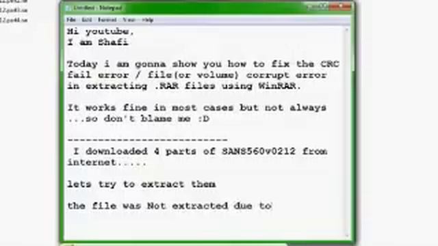 Repair Failed Corrupted file RAR in WinRAR extraction смотреть онлайн