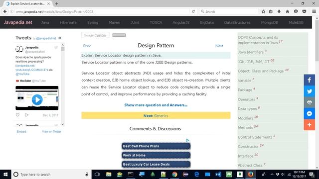 Explain Service Locator design pattern in Java.
| javapedia.net смотреть онлайн
