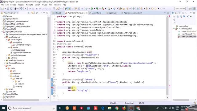 Spring JDBC Templete using Prepared Statement | Spring MVC with JDBC Tutorial in Hindi | #17 смотреть онлайн