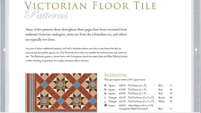 Original Style Victorian Floor Tiles Brochure смотреть онлайн