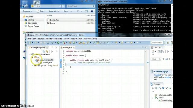 Package in Java with CMD and Eclipse смотреть онлайн