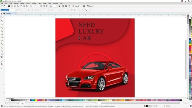 Design a Custom flyer in CorelDraw 2020-Adobe Tutorial смотреть онлайн