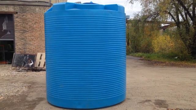 Цилиндрическая пластиковая емкость для воды (бак для воды) V 10000 - Полимер Групп смотреть онлайн