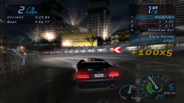 Need For Speed Underground: Walkthrough #60 - Bright Lights Big Spoiler смотреть онлайн